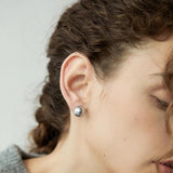 Gray Pearl Earrings Women Jewelry Boho French Silver Star Girl Accessories