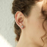 Gray Pearl Earrings Women Jewelry Boho French Silver Star Girl Accessories