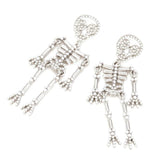 Skull Earring with Pearl Personalized Rock Earrings for Men Women Girl