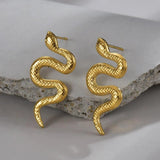 Stainless Steel Pearl Flower Stud Earrings for Women