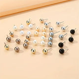 Multicolored Women's Pearl Earrings, Party Jewelry