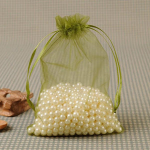 100PCS 9x12cm Organza Drawstring Bags Jewelry Packaging Display Bags