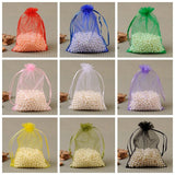 100PCS 9x12cm Organza Drawstring Bags Jewelry Packaging Display Bags