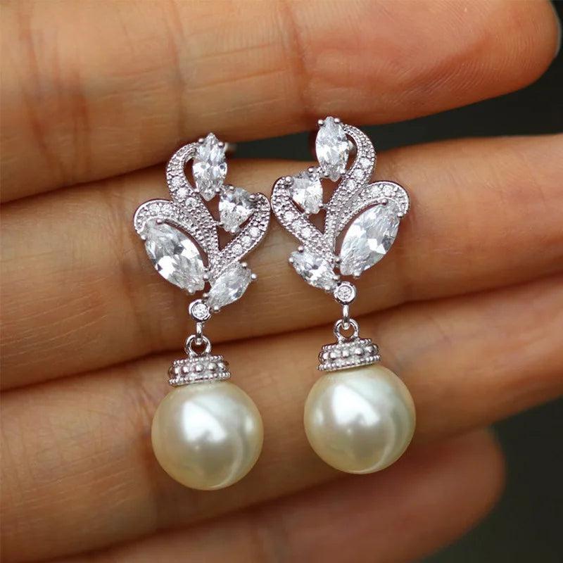 Arrival Blossoms Pearl Earrings Anniversary Gift E1004