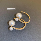 Cubic Zirconia Stud Earrings 925 Silver Hook Jewelry