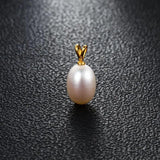 8-9mm Freshwater Pearl Rabbit Pendant 925 Sterling Silver