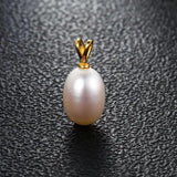 8-9mm Freshwater Pearl Rabbit Pendant 925 Sterling Silver