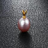 8-9mm Freshwater Pearl Rabbit Pendant 925 Sterling Silver