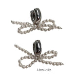 Pearl Bowknot Dangle Earrings for Women