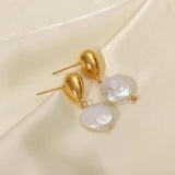 Uworld Freshwater Pearl Dangle Earrings Baroque Hanging