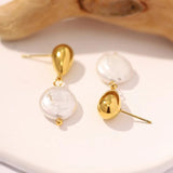 Uworld Freshwater Pearl Dangle Earrings Baroque Hanging