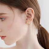 Zircon Pearl Butterfly Earrings Women Party Jewelry Gift