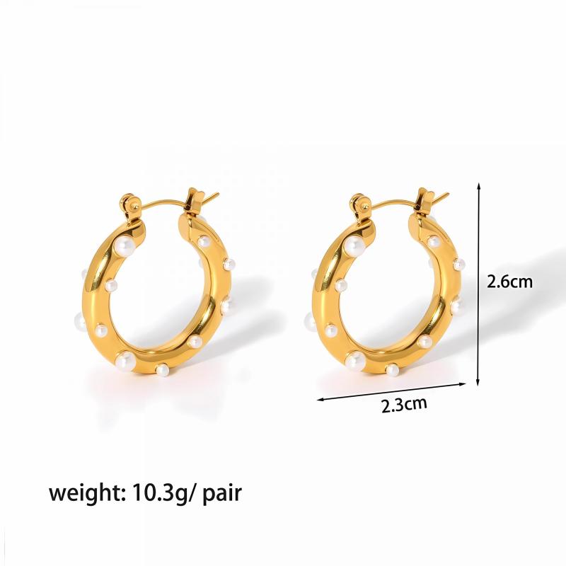 Colorful Pave Hoop Earrings Dainty Waterproof Huggie Earrings for Women