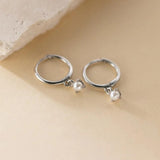 925 Silver Ears Buckle Earrings Sweet Small Hoop Earing Jewelry