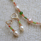Vintage Natural Stone Pearl Earrings Women Beaded Jewelry