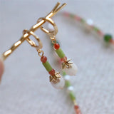 Vintage Natural Stone Pearl Earrings Women Beaded Jewelry
