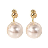 925 Silver Needle Pearl Earrings, Elegant and Classic Women's Jewelry