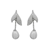 Zircon Pearl Pendant Earrings Elegant Gift Women