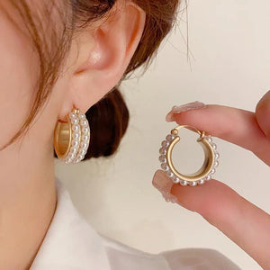 Elegant Light Pearl Earrings for Women - Wedding Party Jewelry