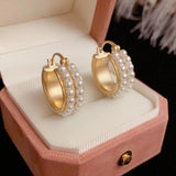 Elegant Light Pearl Earrings for Women - Wedding Party Jewelry