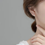 MloveAcc Unique Style Hoop Earrings with Shell Pearl