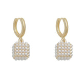 French Sugar 3D Pearl Earrings for Women