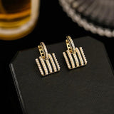 Pearl Small Bag Earrings Personalized Versatile Women Jewelry