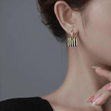 Pearl Small Bag Earrings Personalized Versatile Women Jewelry