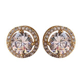 Personality Round Pearl Stud Earrings Jewelry for Women