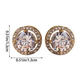 Personality Round Pearl Stud Earrings Jewelry for Women
