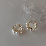 French Vintage Big Small Pearl Earring