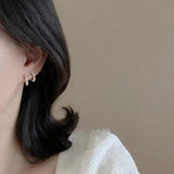 Pearl Hoop Earrings for Women's Sweet Earrings