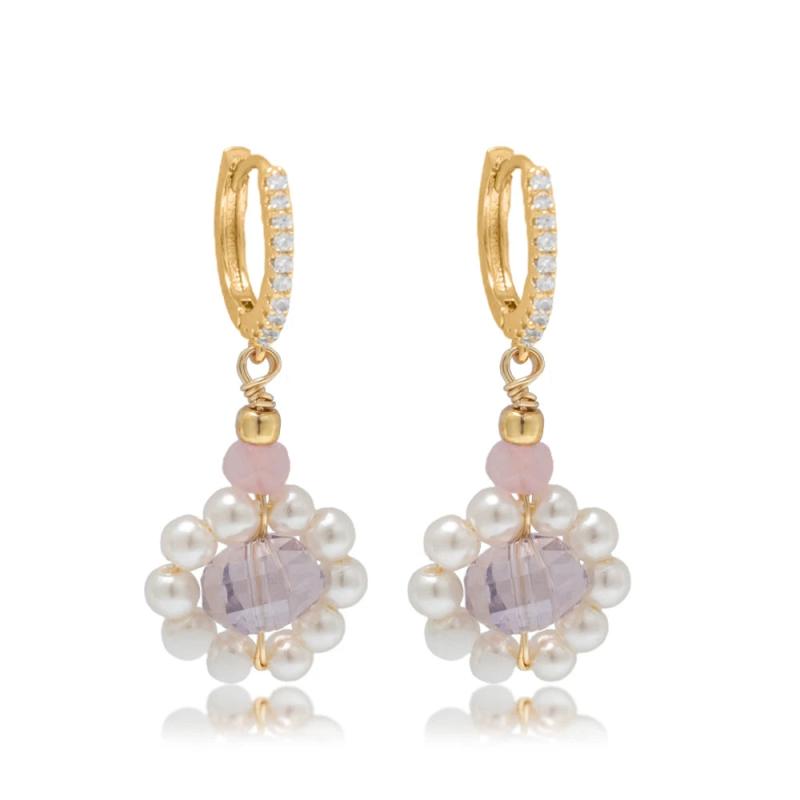 Hoop Jewelry For Women Pearl Drop Earring Tassel Stud