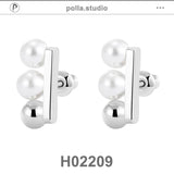 Minimalist Pearl Earrings French Style Stud Ear Jewelry