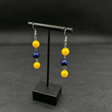 Greek Yellow Pearl Earrings