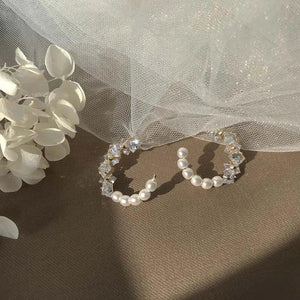 Crystal Hoop Earrings Zircon Boucle D'oreille Girls Jewelry