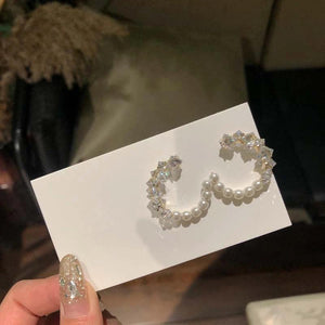 Crystal Hoop Earrings Zircon Boucle D'oreille Girls Jewelry