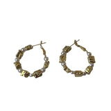 Simulated Pearl Hoop Earrings Delicate Ear Accessories
