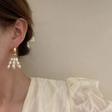 Freshwater Pearls Hoop Earrings Barque Stylish Tassel Earrings