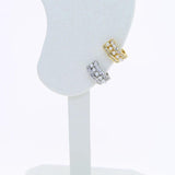 Summer Mixed Pearl CZ Stone Small Huggie Hoop Earring