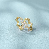 925 Silver Small Hoop Earrings Classic Circle Wave Studded