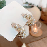Pearl Earrings Women Jewelry Couples Gift