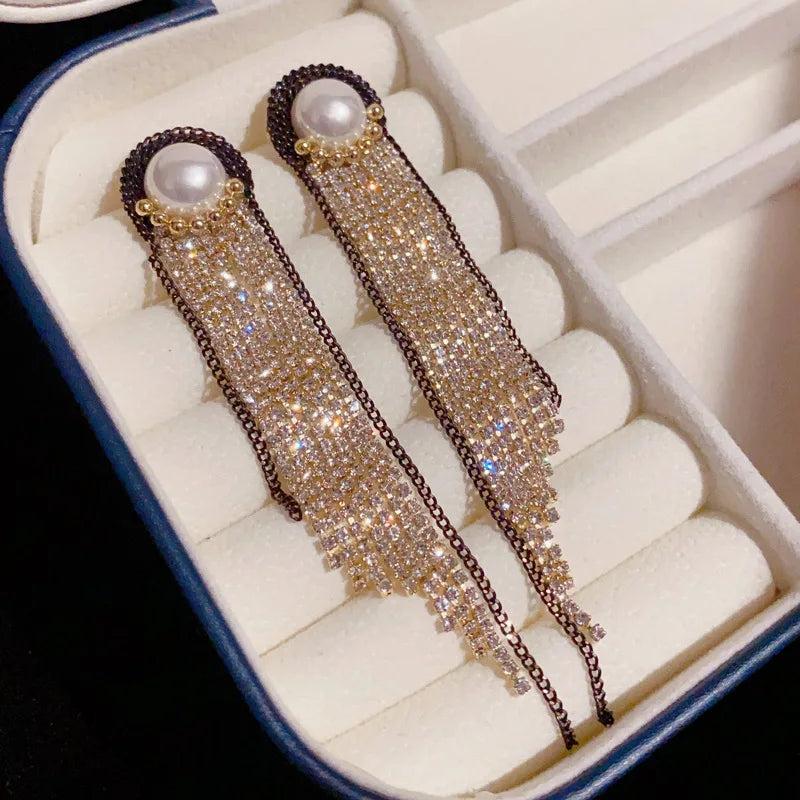 French Frosted Texture Water Drop Earrings for Women