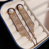 French Frosted Texture Water Drop Earrings for Women
