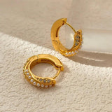 Simulated Pearl Hoop Earrings for Women - Gift Accessories