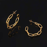 Punk Hoop Earring Stainless Steel Earring For Women