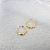 925 Silver Freshwater Pearl Hoop Earrings Women Drop Fine Jewelry