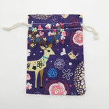 20pcs Deer Christmas Gift Bag for Jewelry Display Packaging
