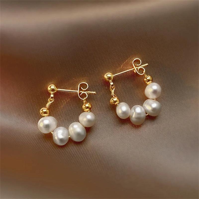 Pearl Beads Women Earrings Wedding Charm Stud Earring