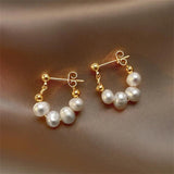Pearl Beads Women Earrings Wedding Charm Stud Earring